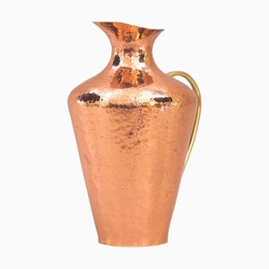 Copper and Brass Hammered Jug, 1950s-SPD-1366633