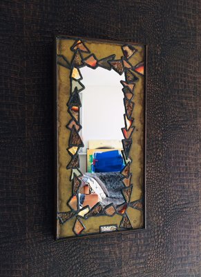 Copper and Brass Mirror, 1960s-RQV-828604