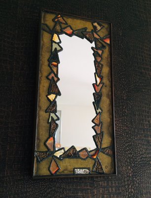 Copper and Brass Mirror, 1960s-RQV-828604