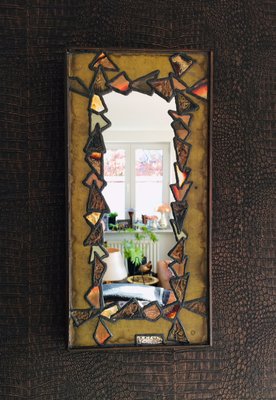 Copper and Brass Mirror, 1960s-RQV-828604