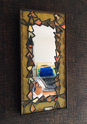 Copper and Brass Mirror, 1960s-RQV-828604