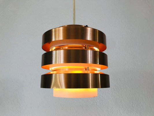 Copper and Metal Pendant Lamp from GDR, 1960s-PUK-617871