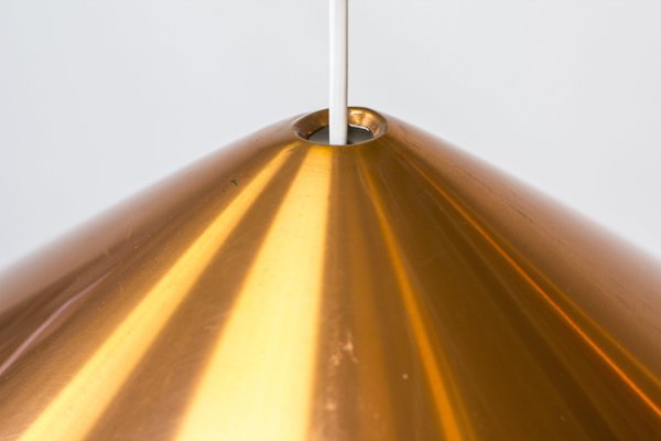 Copper Ceiling Lamp by Svea Winkler for Orno, 1960s-KO-635281