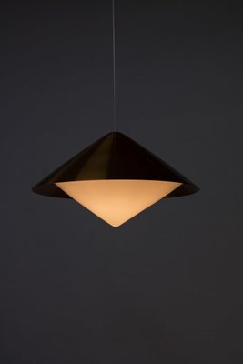 Copper Ceiling Lamp by Svea Winkler for Orno, 1960s-KO-635281