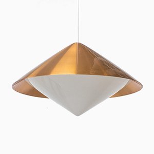 Copper Ceiling Lamp by Svea Winkler for Orno, 1960s-KO-635281