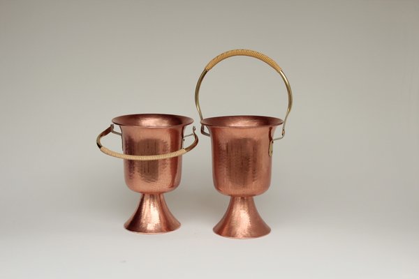 Copper Champagne Cooler from Eugen Zint, 1960s-DUM-2027121