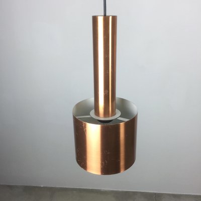 Copper Club Hanging Light by Jo Hammerborg for Fog & Mørup, Denmark, 1963, Set of 2-QZ-1153034