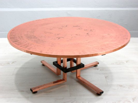 Copper Coffee Table, 1970s-WVA-623602