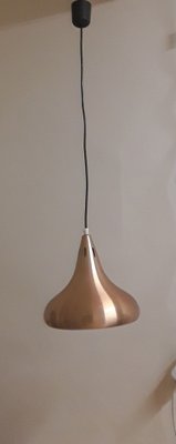 Copper-Colored Anodized Aluminum Ceiling Lamp, 1970s-HOI-1819325