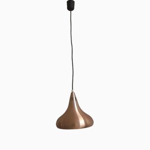 Copper-Colored Anodized Aluminum Ceiling Lamp, 1970s-HOI-1819325