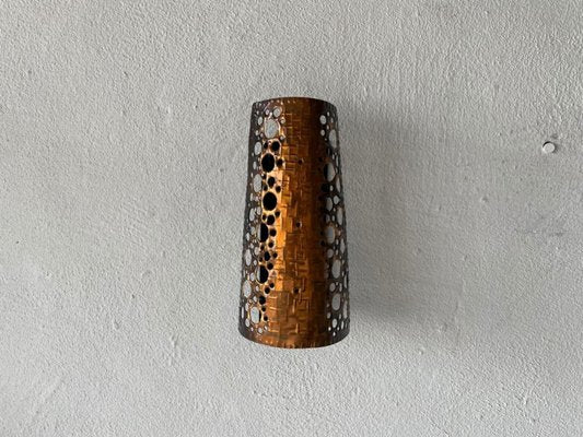 Copper Colour Handcrafted Metal Single Sconce, 1950s-RDS-1157778