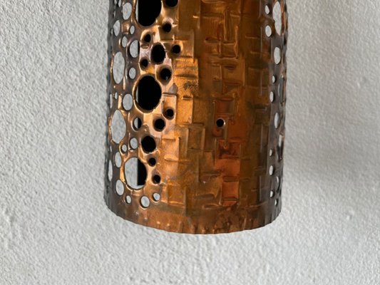 Copper Colour Handcrafted Metal Single Sconce, 1950s-RDS-1157778