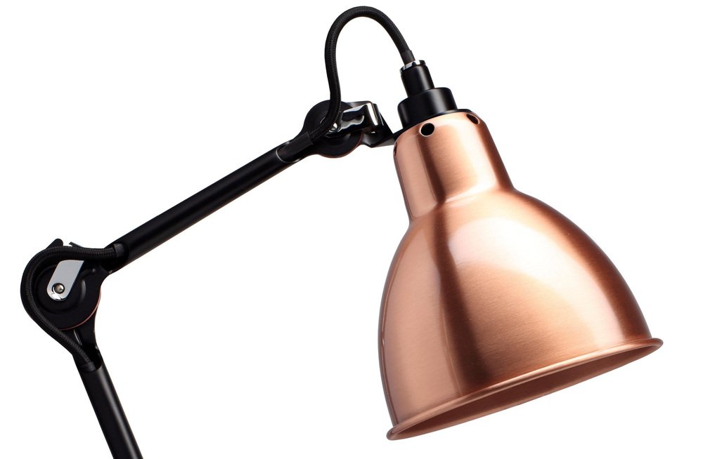 Copper Lampe Gras N° 205 Table Lamp by Bernard-Albin Gras