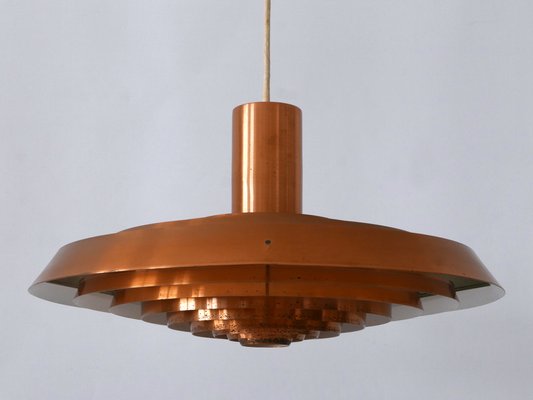 Copper Plate Pendant Lamp by Poul Henningsen for Louis Poulsen, Denmark, 1958-WPT-2016330