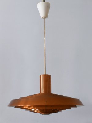 Copper Plate Pendant Lamp by Poul Henningsen for Louis Poulsen, Denmark, 1958-WPT-2016330