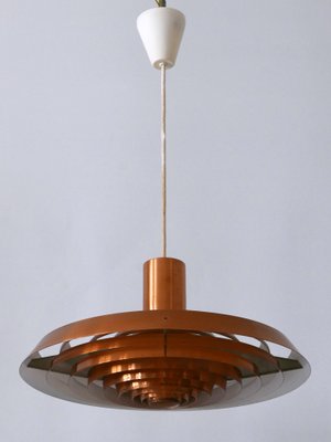 Copper Plate Pendant Lamp by Poul Henningsen for Louis Poulsen, Denmark, 1958-WPT-2016330