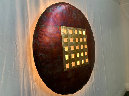 Copper Sconce by Ravi Sing for Light Work Resource, 1980s-IJR-567188