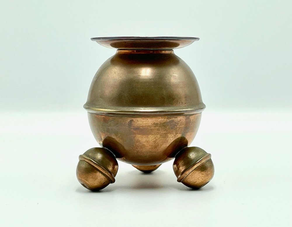 Copper Sphere Candleholder from Gusum Bruk, 1920s