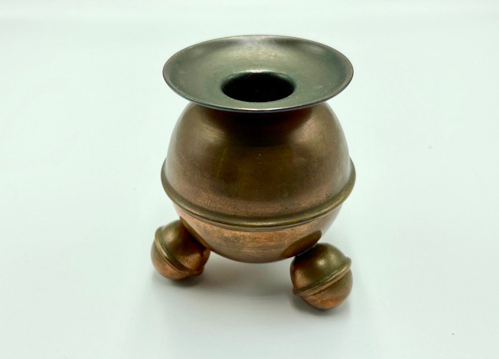 Copper Sphere Candleholder from Gusum Bruk, 1920s