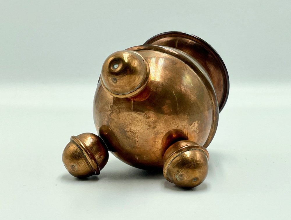 Copper Sphere Candleholder from Gusum Bruk, 1920s