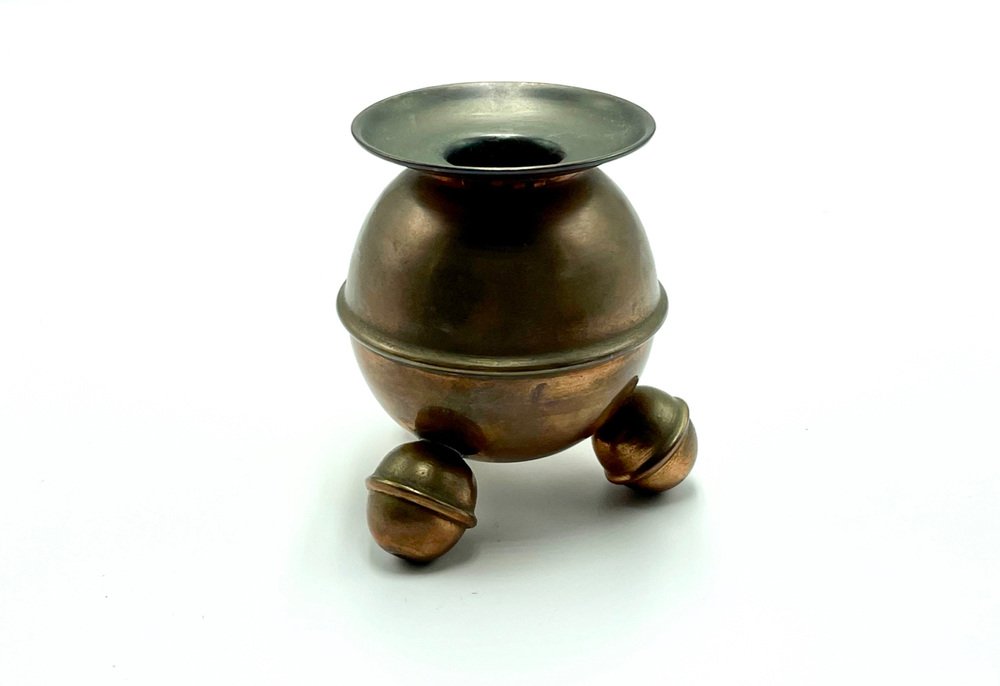 Copper Sphere Candleholder from Gusum Bruk, 1920s