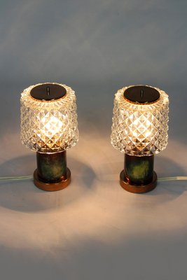 Copper Table Lamps from Kamenicky Senov, 1970s, Set of 2-WVS-2022672