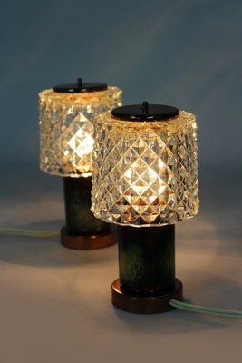 Copper Table Lamps from Kamenicky Senov, 1970s, Set of 2-WVS-2022672