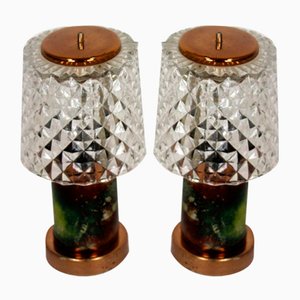 Copper Table Lamps from Kamenicky Senov, 1970s, Set of 2-WVS-2022672