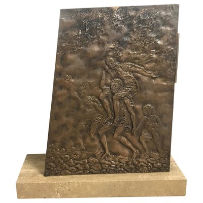 Copper & Travertine Book Holder-HQI-1125365