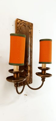 Coppered Brass Wall Sconce with small fans-QLH-1347945