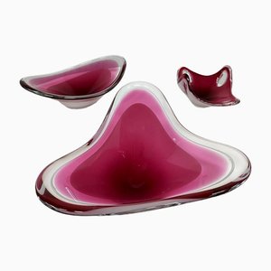 Coquille Sculptural Glass Bowl or Object by Paul Kedelv for Flygsfors, 1960s-BW-1453237