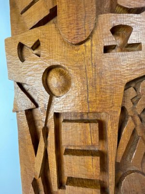 Cor Trillen, Arma Christi, Religious Art, 1960s, Wooden Carving-WQJ-1186482