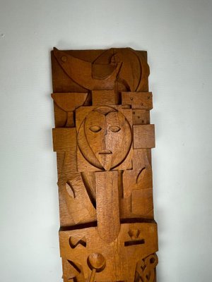 Cor Trillen, Arma Christi, Religious Art, 1960s, Wooden Carving-WQJ-1186482