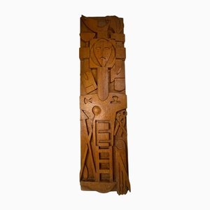 Cor Trillen, Arma Christi, Religious Art, 1960s, Wooden Carving-WQJ-1186482