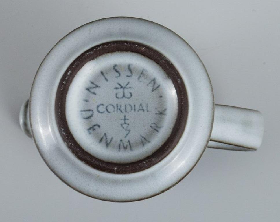 Cordial Tea Service by Jens H. Quistgaard for Bing & Grøndahl / Nissen Kronjyden, 1960s, Set of 3