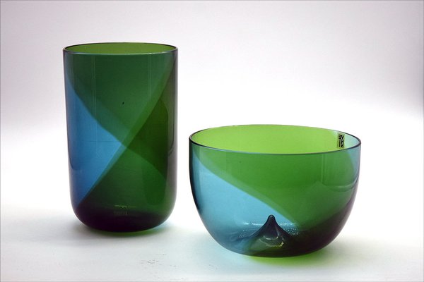 Coreani Vases by Tapio Wirkkala for Venini, 1970s, Set of 2-HS-1619189