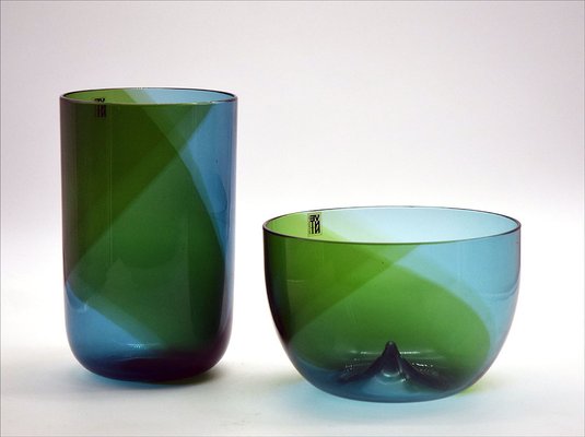 Coreani Vases by Tapio Wirkkala for Venini, 1970s, Set of 2-HS-1619189