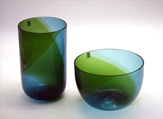 Coreani Vases by Tapio Wirkkala for Venini, 1970s, Set of 2-HS-1619189