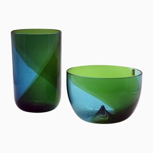 Coreani Vases by Tapio Wirkkala for Venini, 1970s, Set of 2-HS-1619189