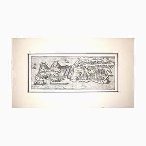 Corfu, Big Antique Map from ''Civitates Orbis Terrarum'' - 1572-1617 1572-1617-ZCI-758830