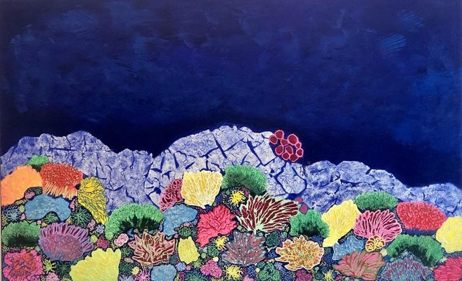 Corine Lescop, Coral Wonderland, 2024, Oil on Canvas-CHG-2037698