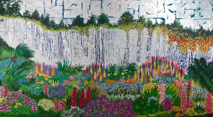 Corine Lescop, Jardin d'Eden, 2020, Oil & Mixed Media on Canvas-CHG-918368