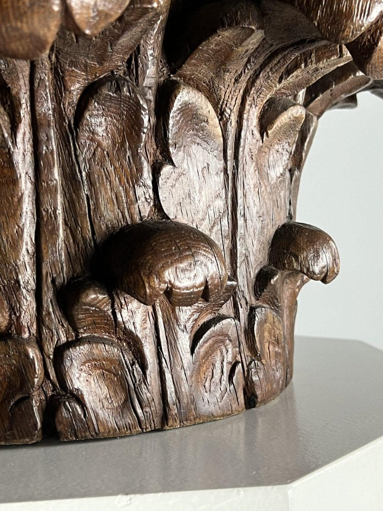 Corinthian Capital in Oak