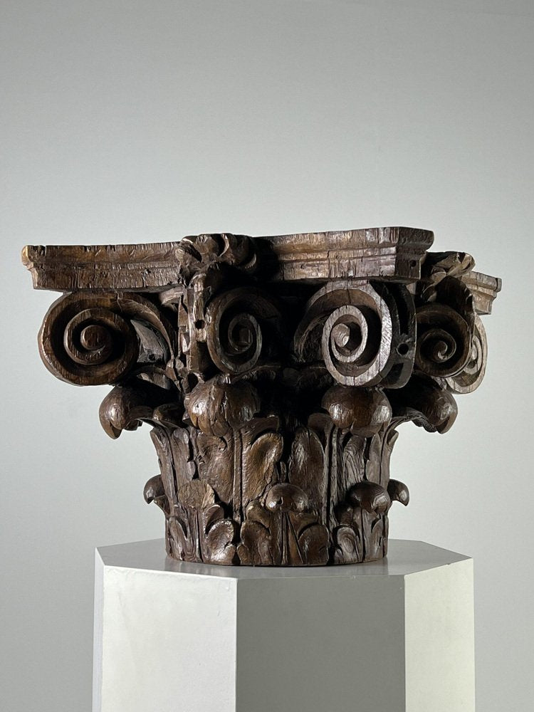 Corinthian Capital in Oak