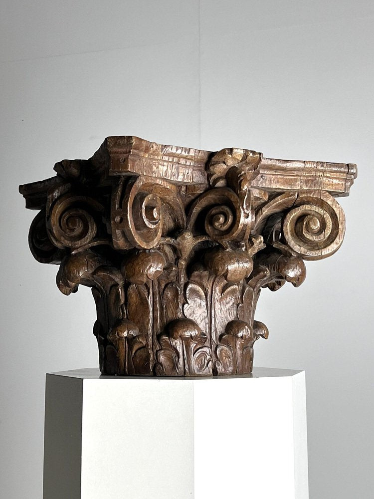 Corinthian Capital in Oak