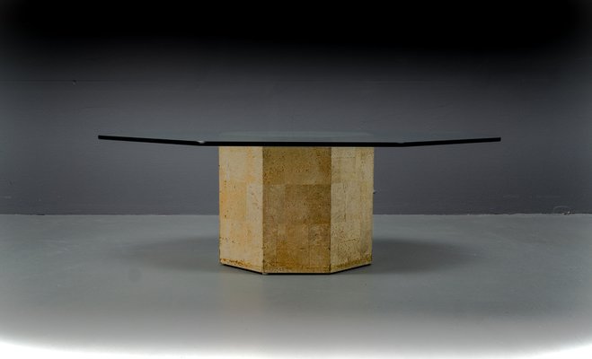 Cork and Glass Coffee Table, Germany, 1970s-VLO-1594219