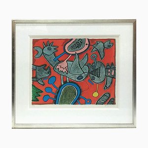 Corneille, L'Ange Descendu des Astres II, 1992, Lithograph, Framed-UCH-1224555