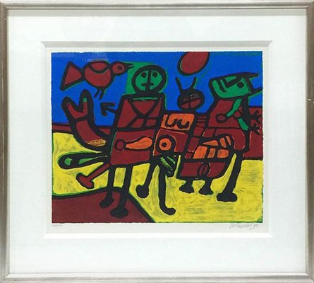 Corneille, Tribu II, 1992, Lithograph, Framed-UCH-1224553