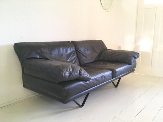 Cornelius Leather Sofa from Durlet, 1980s-LL-1356773