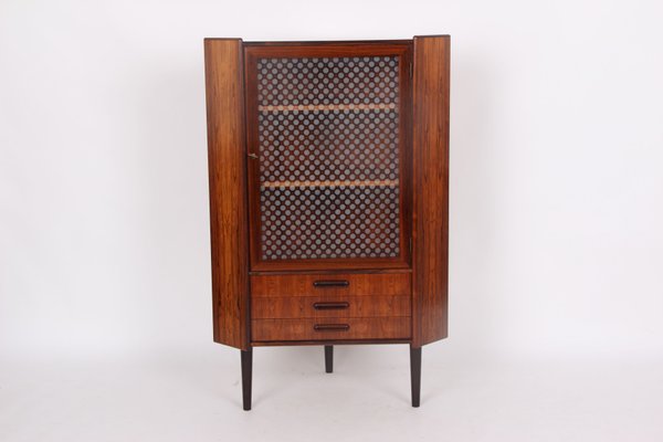 Corner Cabinet in Rosewood and Matt Glass by Gunnar Falsig-DQ-2020337